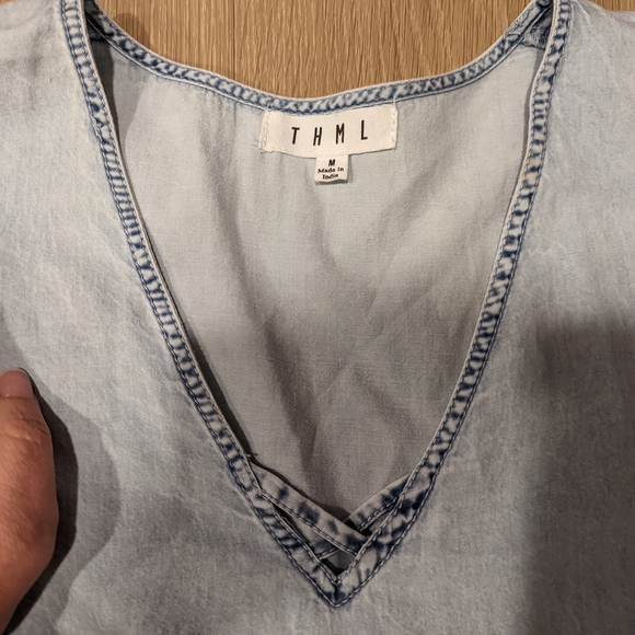 Light Blue Chambray Dress - Picture 5 of 8